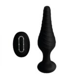 Silicone Vibrating Anal Plug With Remote Control - Image 6